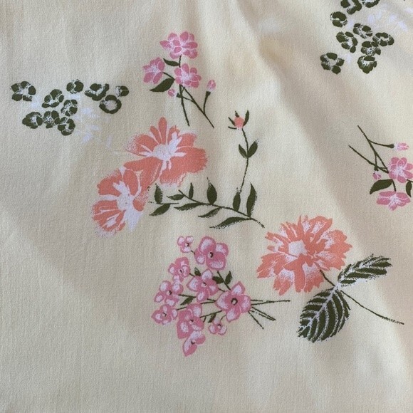 Abound Yellow Floral Lightweight Lined Mini Skirt Side Zip Skater Cottagecore - Picture 12 of 13